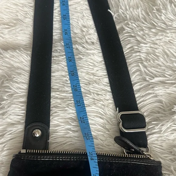 Juicy Couture Y2K Black Velour Crossbody Bag – 2011 Vintage Pink Sparkles - Picture 16 of 16